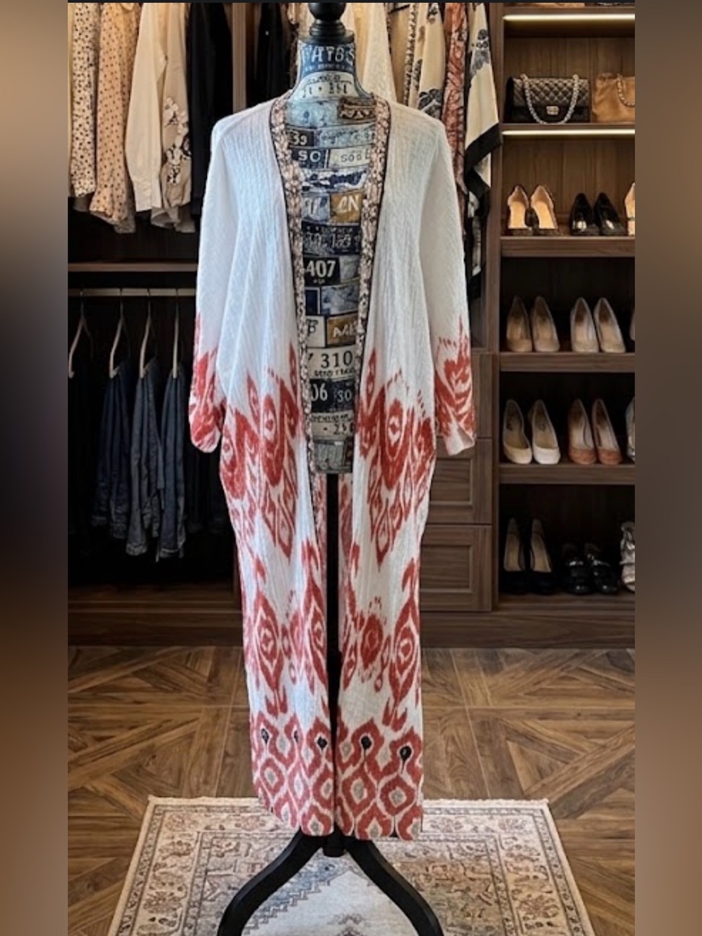 Chico's Beach Comber kimono cardigan XL sz 3